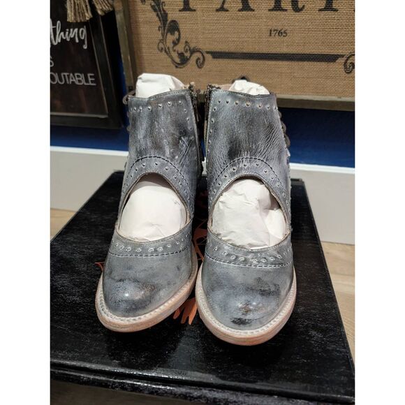 Freebird by Steven Desert Ice Multi Women's 8 Booties Buckles NIB Boho Western - Picture 7 of 14